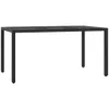 7-tlg. Garten-Essgruppe mit Kissen Schwarz Poly Rattan Produktbild-Vorschau 4