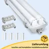 Peviasot LED Feuchtraumleuchte 2-flammig IP65 18W 120 cm T8 Produktbild-Vorschau 7