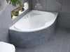 Wanna Akrylowa Zestaw 3w1 Asymetryczna 170x110 Prawa Biała, Podgląd zdjęcia produktu 3