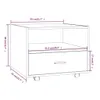 The Living Store Couchtisch Grau Sonoma 55x55x40 cm Produktbild-Vorschau 8