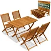 CASARIA® Gartentisch-Set FSC®-Zertifiziert 4-Personen Produktbild-Vorschau 1