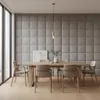 Komvortowy | Polsterpaneel | Wandkissen Velours Grau 50x50 Produktbild-Vorschau 3