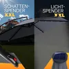 KINGSLEEVE® Ampelschirm LED Beleuchtung UV Schutz 80+ Solar Produktbild-Vorschau 4