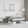 vidaXL Rama łóżka metalowa czarna 140x200 cm Podgląd zdjęcia produktu 2