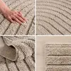 Skandinavischer Boho Wohnzimmerteppich mit Hoch-Tief-Effekt Produktbild-Vorschau 2