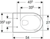 Geberit 203040068 Renova Wand-WC Tiefspüler Produktbild-Vorschau 6