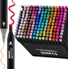 Marker Stifte Set, 204+2 Farben Filzstifte, Doppelspitzen,  Produktbild-Vorschau 1