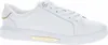 A white Tommy Hilfiger sneaker with gold accents. Náhled obrázku produktu