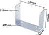 A U-shaped metal bracket with dimensions indicated by lines and text. Anteprima dell’immagine prodotto
