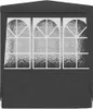 A front view of a party tent with three arched windows. Náhľad obrázku produktu