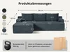 GLP 238 cm Modulares Sofa, Ecksofa mit Recamiere links Produktbild-Vorschau 2