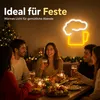 Bier Neon Schild LED, Bierglas Neon Licht mit USB und Produktbild-Vorschau 7