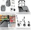 tectake Einkaufstrolley 3-in-1 klappbar mit Kühltasche 56L Produktbild-Vorschau 4