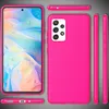A pink phone case is displayed from multiple angles, showing the front, back, and sides. Produktbild-Vorschau