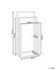 BELIANI Handtuchständer Hellbraun Bambusholz 40x81 cm Produktbild-Vorschau 3
