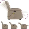 vidaXL Massagesessel Elektrisch Cappuccino-Braun Kunstleder Produktbild-Vorschau 7