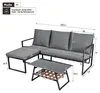 Gartenmöbel-Set 4-teilig, Gartenlounge mit Produktbild-Vorschau 3