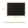 2 x Kreidetafel mit Holzrahmen, abwischbare Tafel, Büro Produktbild-Vorschau 4
