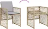 vidaXL 11-tlg. Garten-Essgruppe mit Kissen Beige Poly Produktbild-Vorschau 6