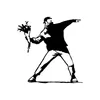 Wallity, Banksy Metal 01, Accessoire mural décoratif en Voir les images du produit 4