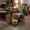 Holzfass Hausbar mit LED-Leuchten - Weinschrank im Retro Produktbild-Vorschau 2