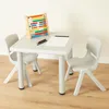 Bieco Kindertisch Groß Eisgrau 62x 62x 52 cm | Kinder Tisch Produktbild-Vorschau 13