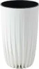 A white planter pot with a black interior. Voir les images du produit