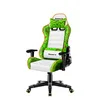 A gaming chair with a pixelated green and white design. Náhľad obrázku produktu