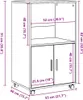Diagram with dimensions of a storage cabinet. Náhled obrázku produktu