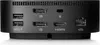 The back panel of a black HP USB-C Dock G5 is shown, displaying various ports. Produktbild-Vorschau