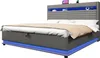 Merax Polsterbett 180x200 cm, Doppelbett mit USB Typ-C Produktbild-Vorschau 9
