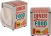 Retro Diner Serviettenhalter mit 60 Servietten Produktbild-Vorschau 3