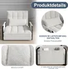 UnboxG Sofa-Bett Beige aus Lammfell, 5-fach verstellbar, Produktbild-Vorschau 6