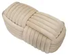 Design-Sitzbank Samt Flechtoptik 90x45x45 cm Creme Mauro Produktbild-Vorschau 4