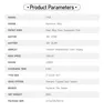 A table of product specifications for an electric bicycle. Produktbild-Vorschau