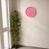 Intirilife Wanduhr in Weiß - Pink mit 30,5 cm Durchmesser - Produktbild-Vorschau 2