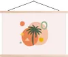 MuchoWow® Textilposter Palme - Figuren - Design 120x80 cm Produktbild-Vorschau 1