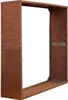 Cortenstahl Sichtschutzwand Brennholzregal 150x150x38 cm Produktbild-Vorschau 1
