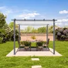 PRIMEYARD Pergola 3x3 m pavillon avec toit rétractable gris Voir les images du produit 3