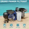 Wiltec Pompe piscine 180 W – Débit 10800 l/h – Hauteur Voir les images du produit 5