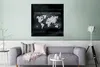 MuchoWow® Poster Weltkarte - Kreidetafel - Kompass 75x75 cm Produktbild-Vorschau 5