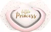 A baby pacifier with a pink and white design and gold polka dots. Produktbild-Vorschau