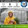 BRAST Gewächshaus Aluminium mit Fundament | 130x190x195cm Produktbild-Vorschau 3