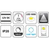 LED Stripe 5m 12V dimmbar - 72W kaltweiß Produktbild-Vorschau 2