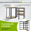 Juskys 3er Metall Regalsystem Basic - 1 Eckregal & 2 Produktbild-Vorschau 5