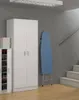 Dmora Armadio Multiuso 2 Ante Abadubidu 37x180h cm Bianco, Anteprima dell’immagine prodotto 6