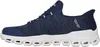Side view of a blue Skechers sneaker. Anteprima dell’immagine prodotto