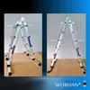 WORHAN Leiter 410 cm Aluminium Teleskopleiter Klappleiter Produktbild-Vorschau 4