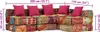 vidaXL 4-Sitzer Modularer Pouf Patchwork Stoff Produktbild-Vorschau 7