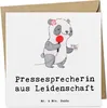 Mr. & Mrs. Panda Deluxe Karte Pressesprecherin Leidenschaft Produktbild-Vorschau 1